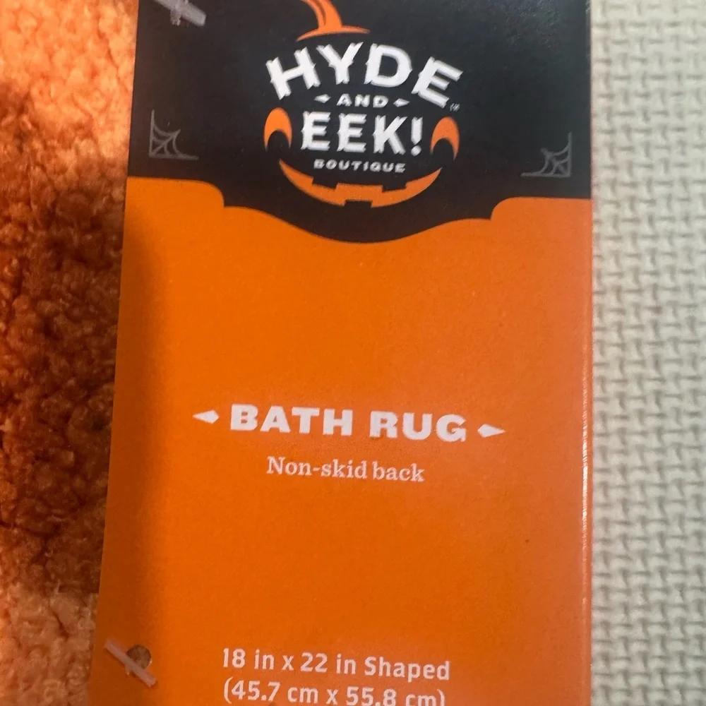 HIDE & EEK Pumpkin Bath Mats 18x22